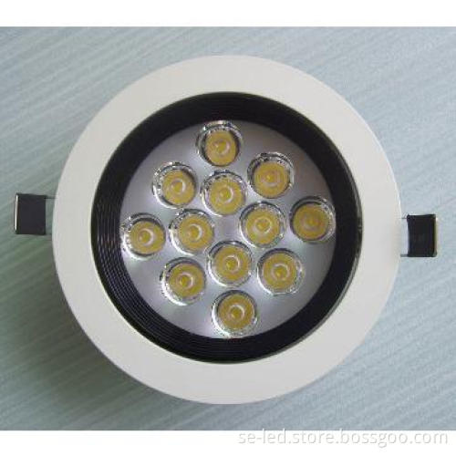 High Power AL 45 degree 12W Dimmable Embutida LED